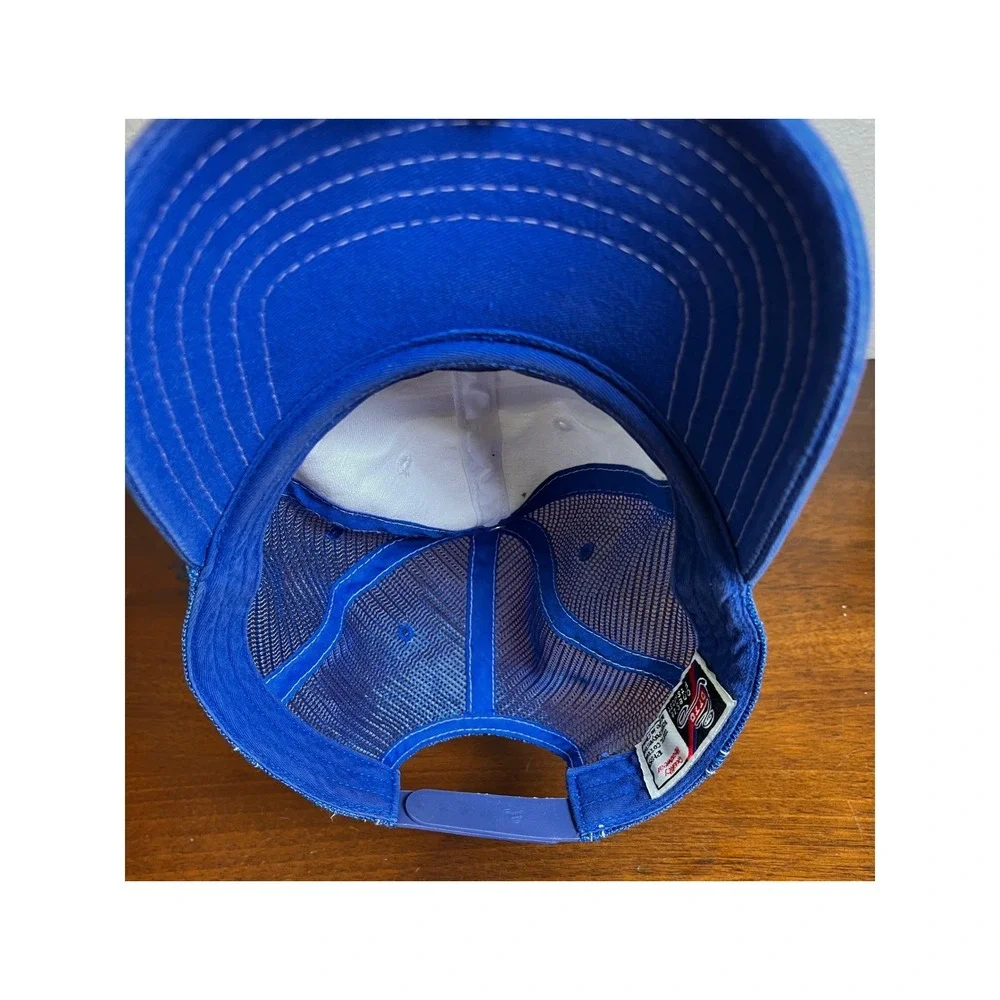 Harley Davidson Cafe Las Vegas Trucker Hat Blue White Mesh Cap OSFM
